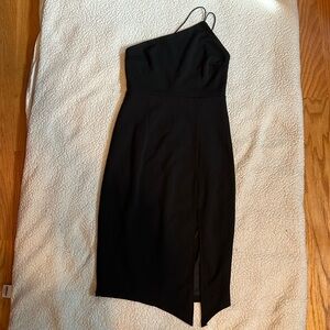 Lulus Asymmetrical Bodycon Midi Dress - Small